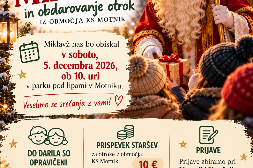 Prihod svetega Miklavža v Motniku